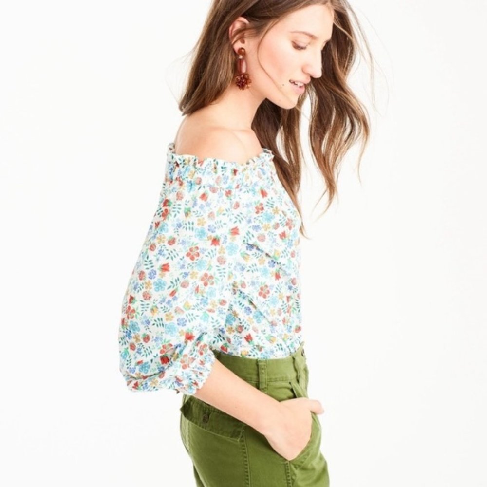 J Crew Floral Top